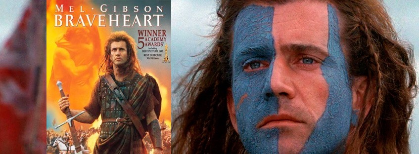 Mel Gibson en Braveheart