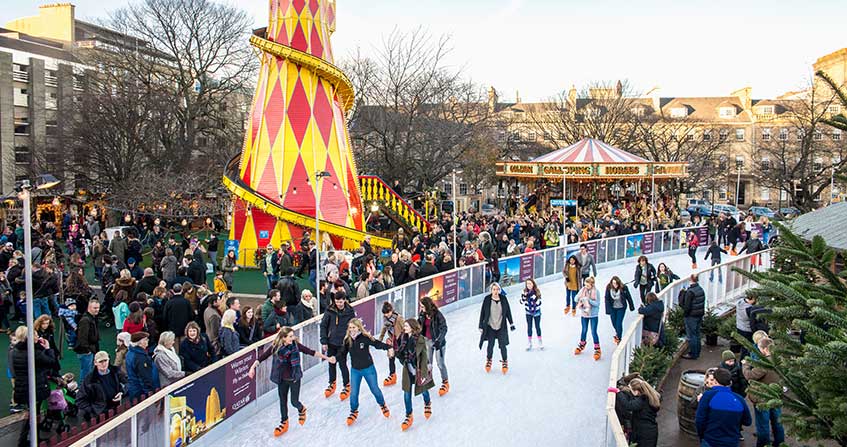 patinar en edimburgo en navidad