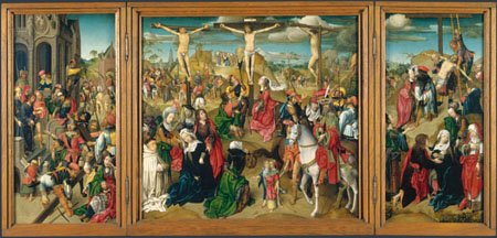 Tríptico del Maestro Delft. Escenas de la Pasión de Cristo.