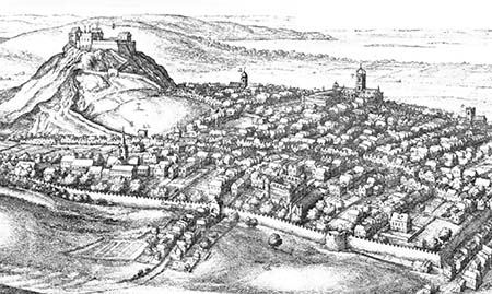 La Ciudad Vieja de Edimburgo durante el siglo XVII. Wikipedia.org