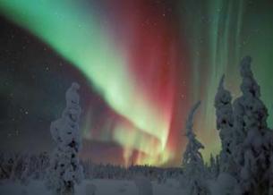 Aurora Boreal Nieve