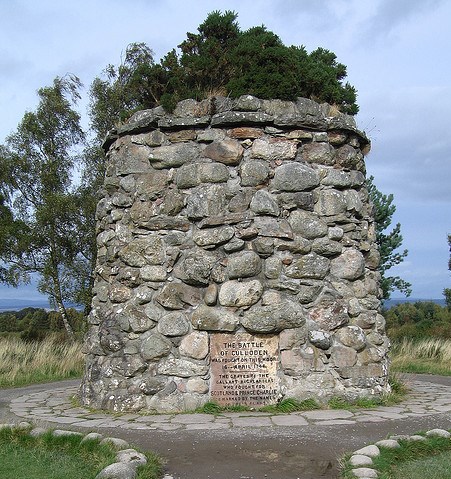 Monumento nel campo di battaglia di Culloden