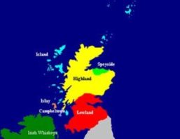 regiones del whisky en Escocia