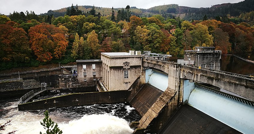 Escalera de los salmones en Pitlochry