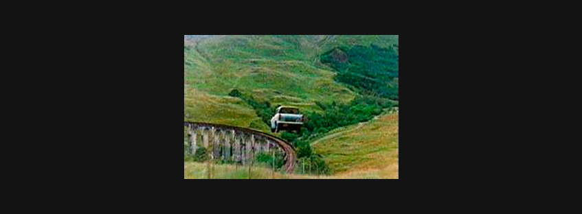 Escena de coche volador en Harry Potter