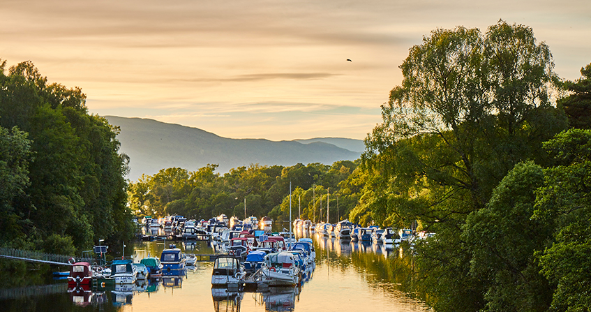 Vistas del Loch Lomond desde Balloch