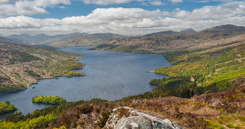 Vistas del Parque Nacional de los Trossachs