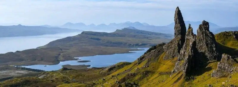 The Old Man of Storr en la Isla de Skye en las Tierras Altas de Escocia, Reino Unido