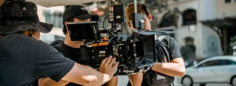 Set de grabación de una película