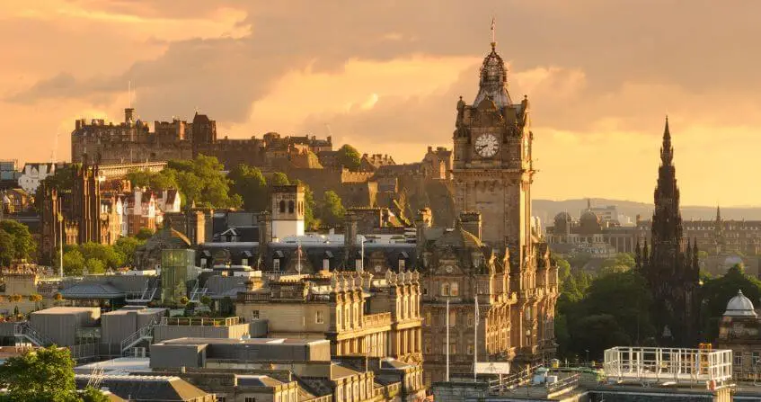 Paisaje urbano de la ciudad de Edimburgo, Escocia