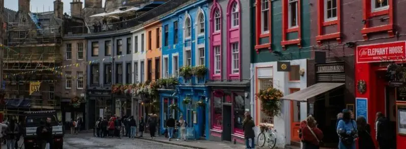 Royal Mile, la calle más importante de Edimburgo, en Escocia