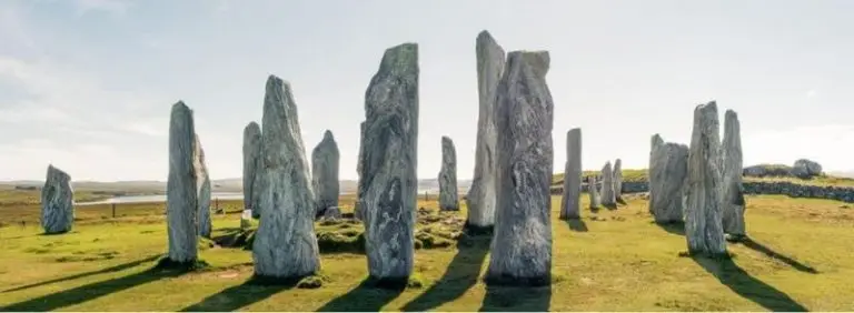 Callanish Standing Stones en la Isla de Lewis en Escocia