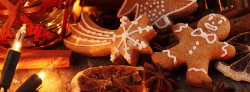 Gingerbread o galletas típicas escocesas de Navidad