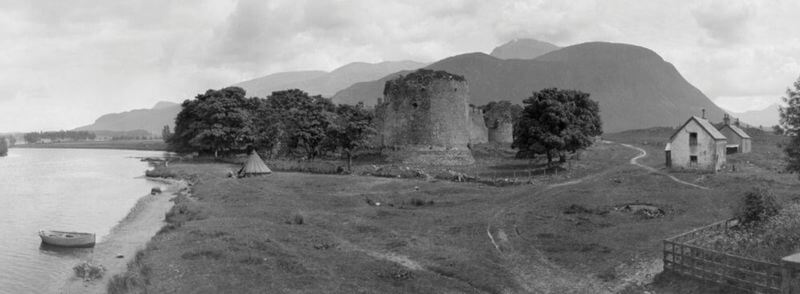 Castillo de Inverlochy en Fort William, Tierras Altas de Escocia