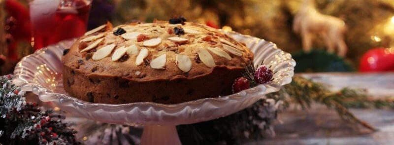 Dundee escocés o pastel típico navideño en Escocia