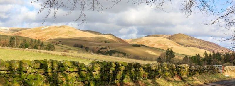 pentland-hills-penicuik-escocia Pentland Hills, en las proximidades de Penicuik, en Escocia