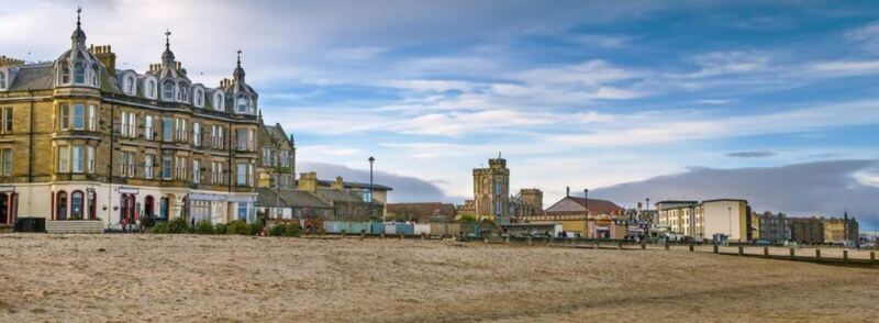 Playa de Portobello en Edimburgo, Escocia