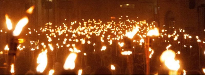 Celebración de Samuhinn o Festival del Fuego en Halloween en Escocia
