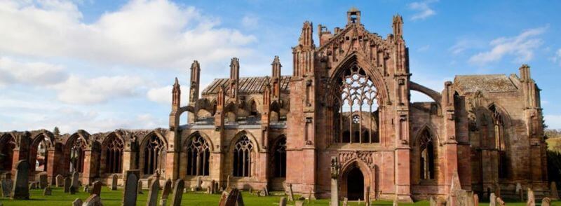 Abadía de Melrose en Escocia