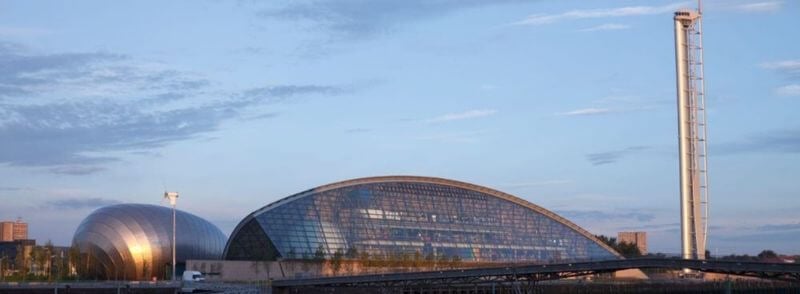 Glasgow Science Centre y la Torre de Glasgow en Escocia
