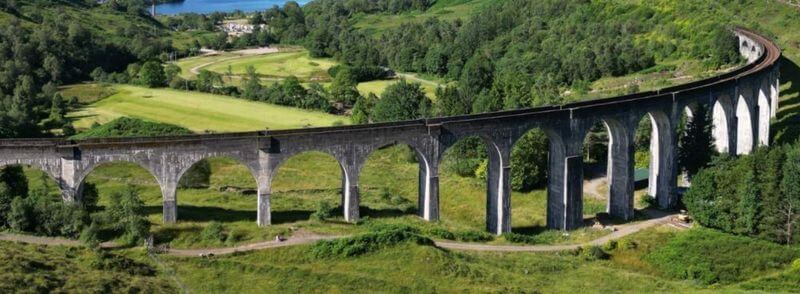 paisaje-viaducto-de-glenfinnan-escocia Paisaje escocés con el viaducto de Glenfinnan