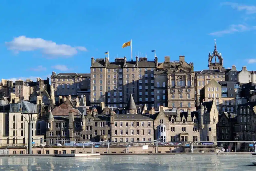 Old Town de Edimburgo desde la New Town