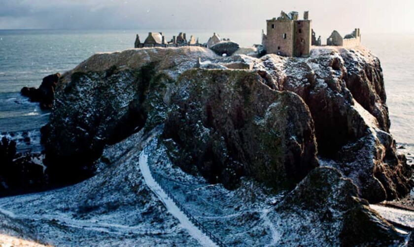 Castillo de Dunnottar nevado