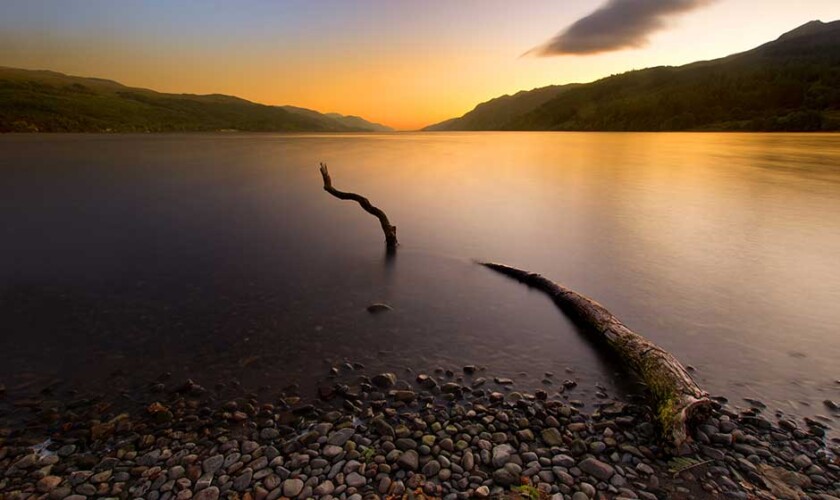 El Lago Ness desde la orilla sur