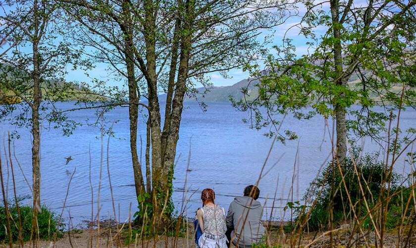 El lago Ness desde la orilla sur