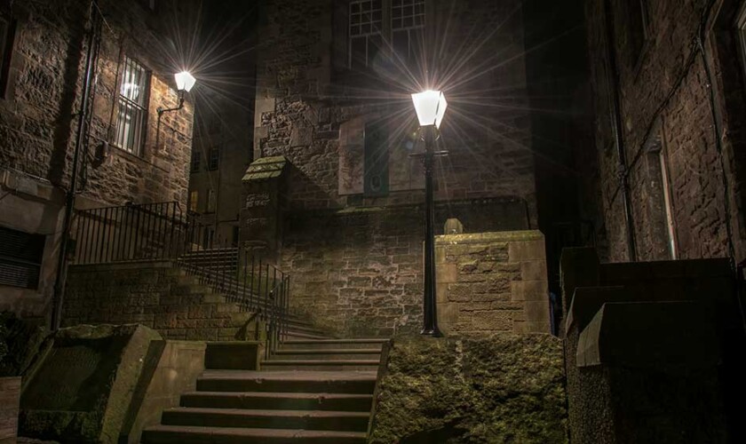 Old Town de Edimburgo en el free tour de los fantasmas