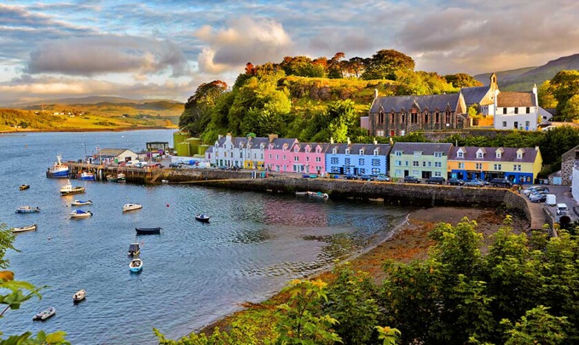 Portree en el tour de la isla de Skye