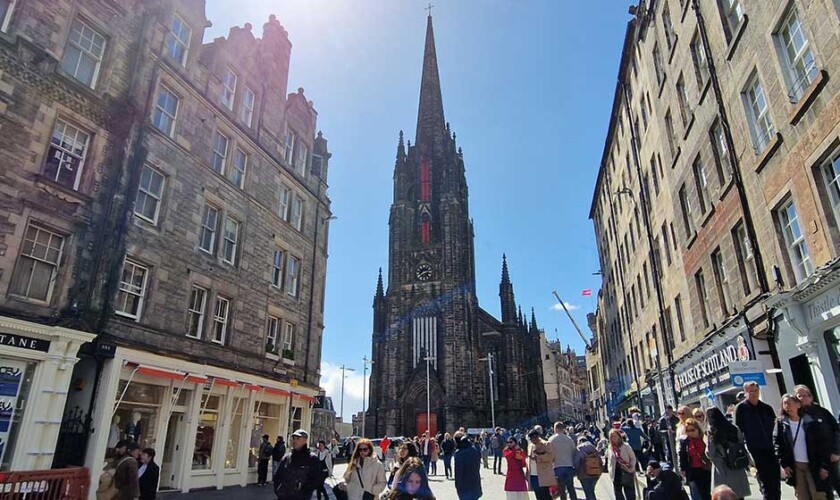 Royal Mile de Edimburgo en el free tour