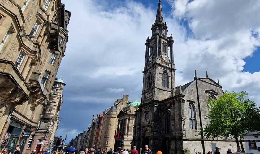 Tron Kirk en la Royal Mile de Edimburgo