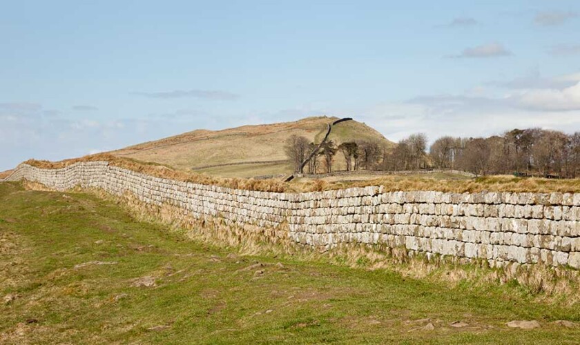 Vista del Muro de Adriano