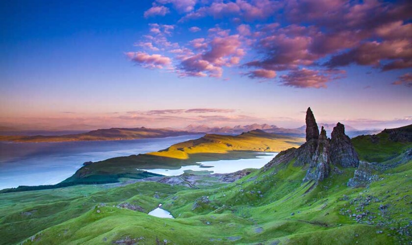 Vista de la isla de Skye