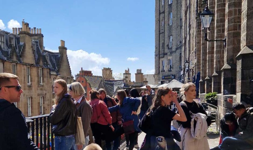 Parada de la visita guiada en Victoria Terrace